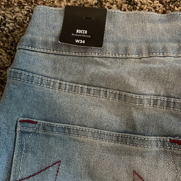True Religion Light Blue Denim Shorts NWT - Picture 3 of 7